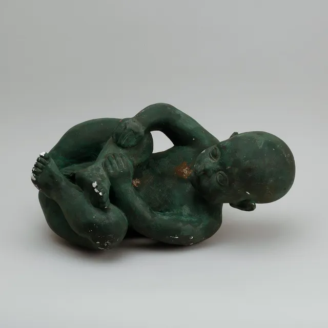WALDEMAR MARBERG. Skulptur, patinerad gips, signerad och daterad 1956.