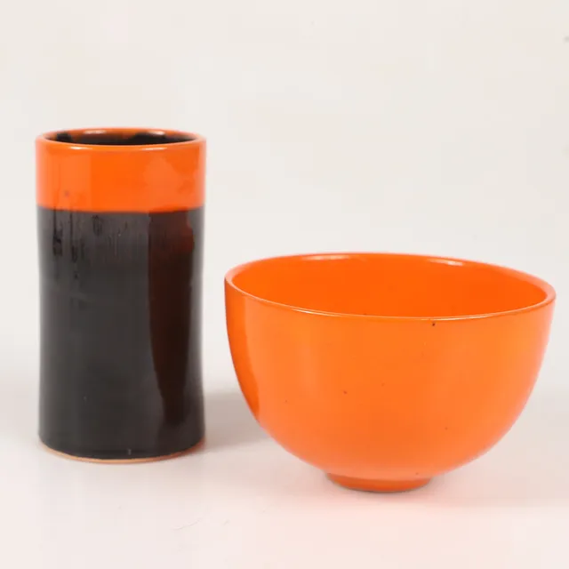 BJÖRN WIINBLAD. Skål samt vas, glaserad keramik, Rosenthal, Tyskland.