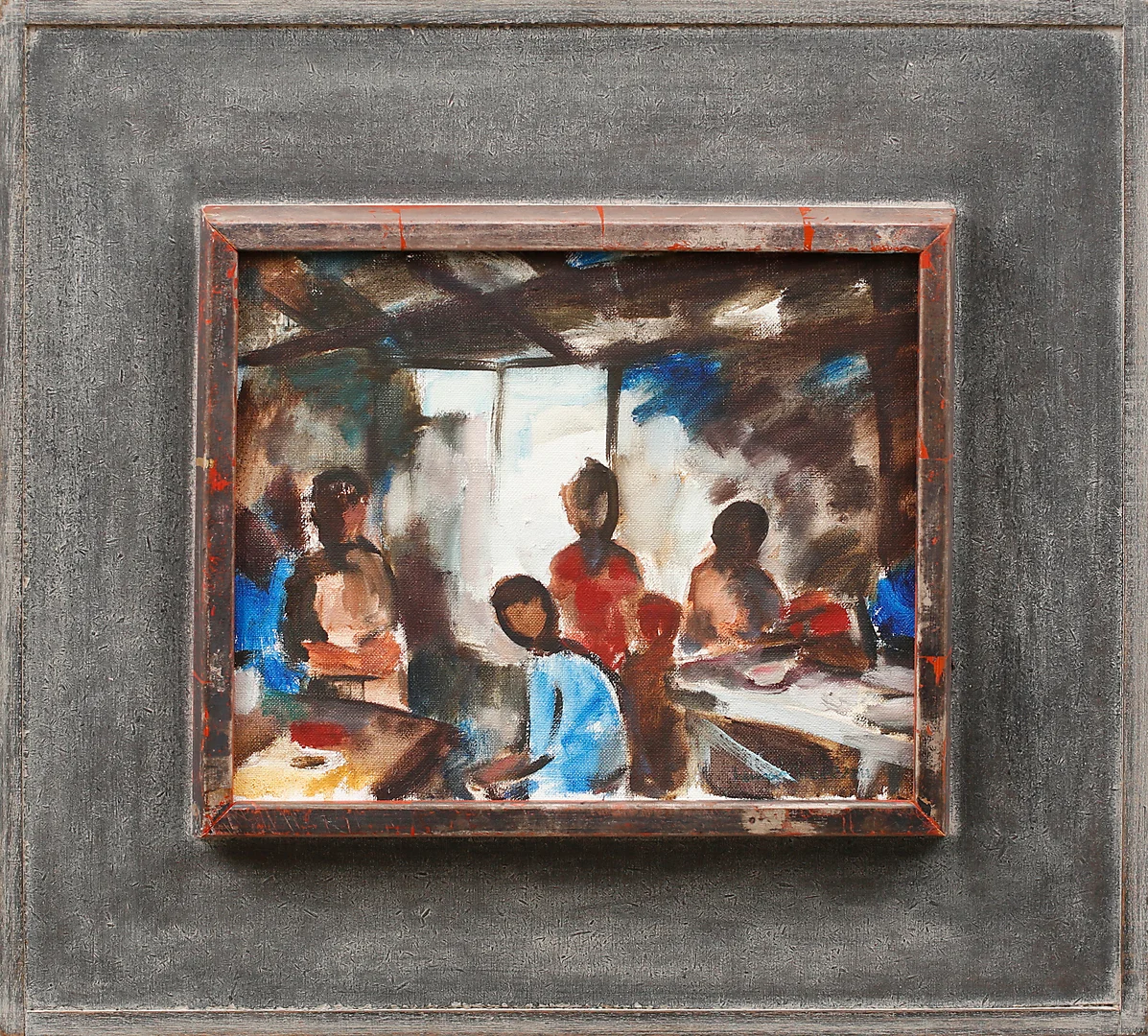 LENNART ANDERSSON. "Interiör", olja på duk, signerad. — Paintings — Garpenhus Auktioner