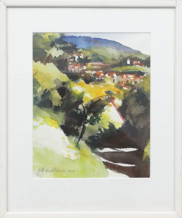 PELLE WADSTRÖMER. AKVARELL, på papper, signerad, 2006.