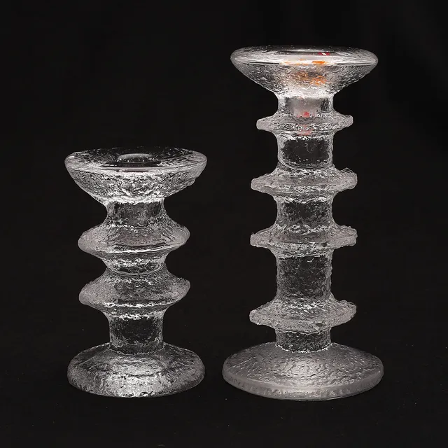TIMO SARPANEVA. Ljusstakar, 2 stycken,"Festivo", signerade, Iittala, Finland.