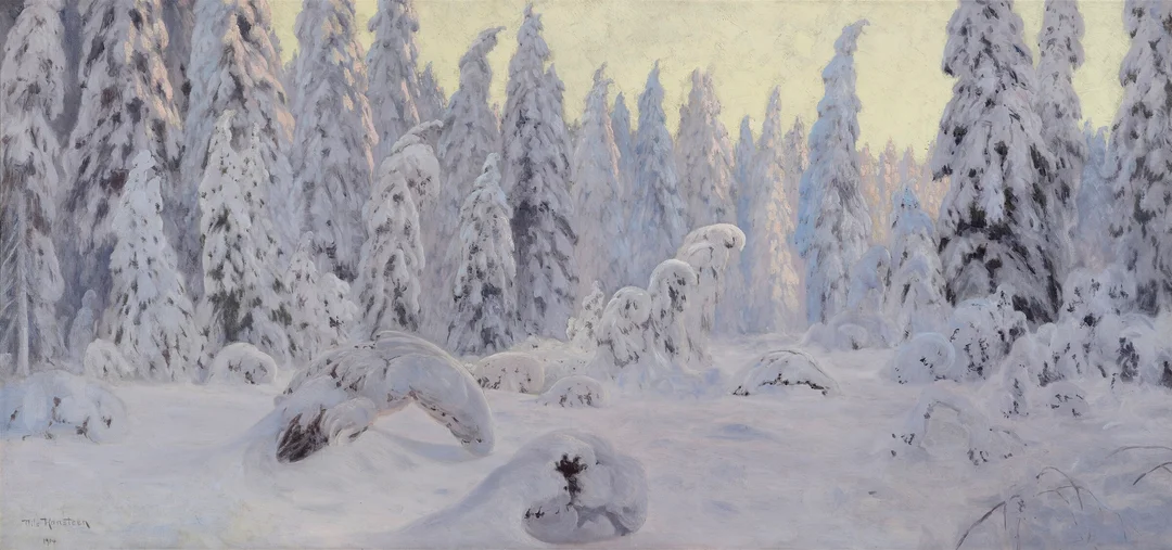 Hansteen, Nils — Vinter i Nordmarken, 1904 — Kunst/Maleri — Blomqvist