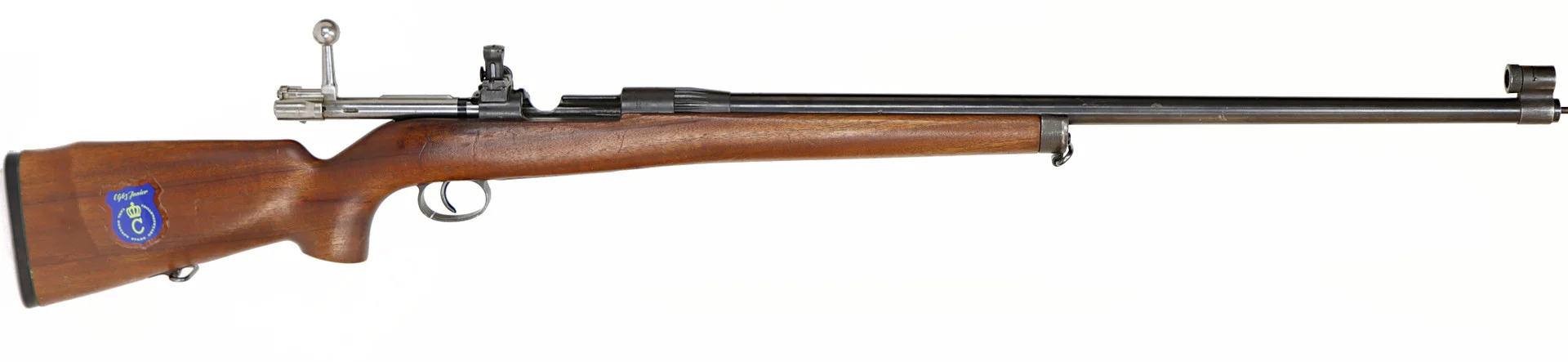 641. GEVÄR, svenskt, Enkelskott, fabrikat Carl Gustav, modell 63 Junior, kaliber .22LR, tillv.nr 285682, se-nr SE0104326. — Military weapons — Walter Borg