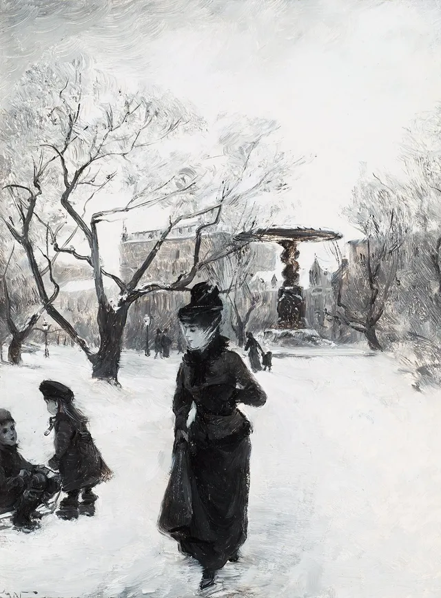 Elisabeth Warling, Motiv från Kungsträdgården, 3 st.