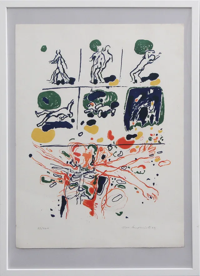 OLLE ÄNGKVIST. LITO, signerad, 1969.