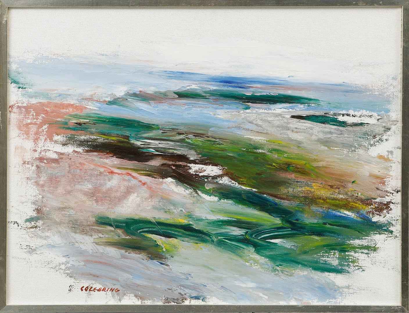 JOHNY COLEBRING. Landskapskomposition, olja på duk, signerad. — Paintings — Göteborgs Auktionsverk