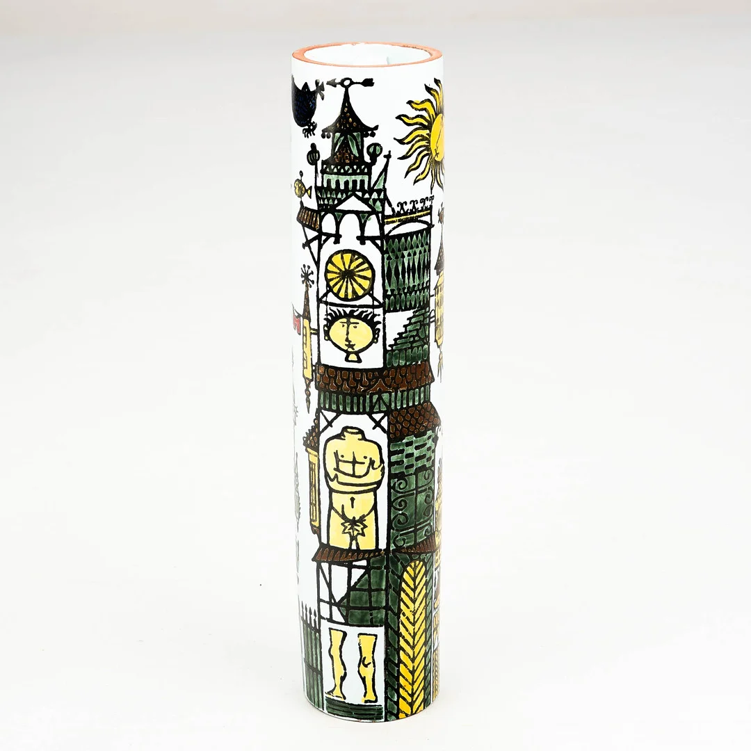 STIG LINDBERG. Vas, "Karneval", Studiohanden, Gustavsberg, 1957-62. — European — Norrlands Auktionsverk