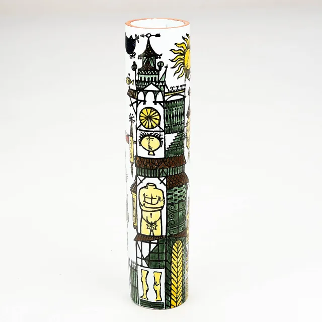 STIG LINDBERG. Vas, "Karneval", Studiohanden, Gustavsberg, 1957-62.