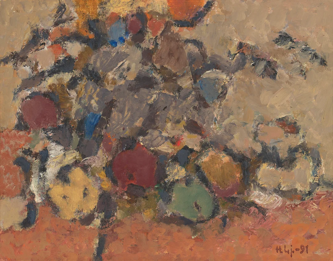 Ljøsne, Halvdan — "Nature morte" 1991 — Kunst/Maleri — Blomqvist
