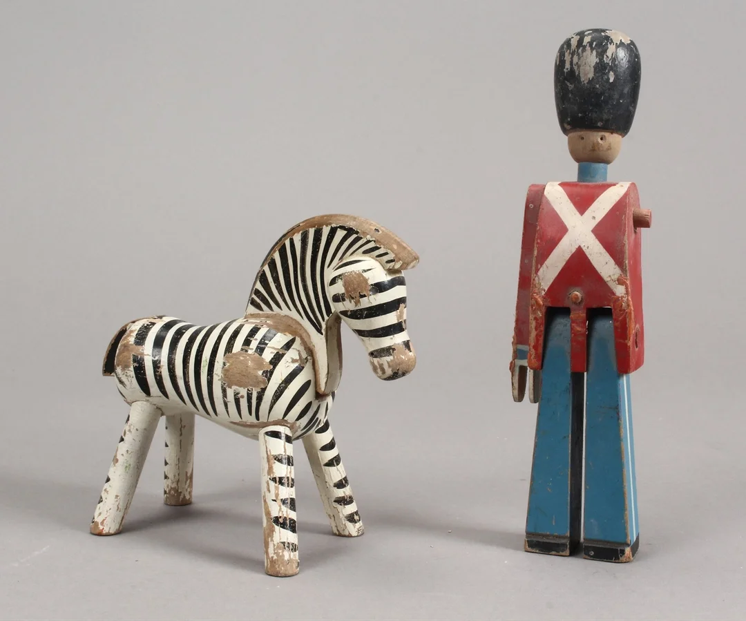 Kay Bojesen. Zebra samt soldat (2) — Hobby and collectibles/Toys — Lauritz