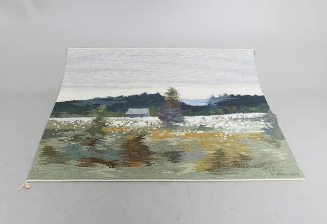 STIG WINNERSKOG. Väggbonad, "Lämnat land", Gammelstads handväveri, signerad, 170 x 131 cm.
