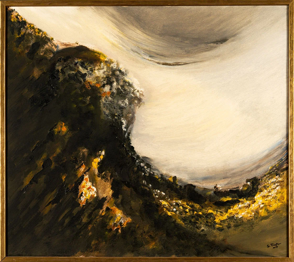 SIXTEN FAGER. Olja på duk "Senhöst II" Signerad 1900-tal. — Paintings — Norrlands Auktionsverk