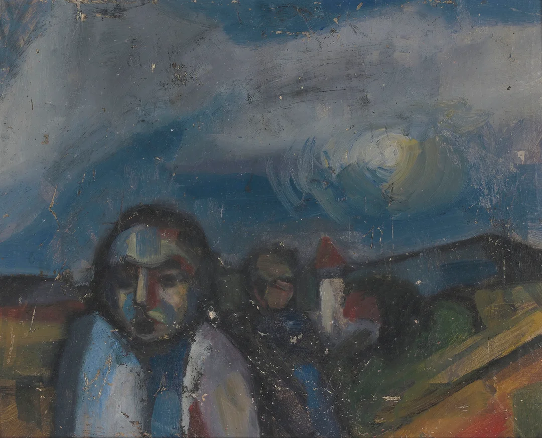 Nerdrum, Odd — Mennesker i landskap, 1960-tallet — Kunst/Maleri — Blomqvist