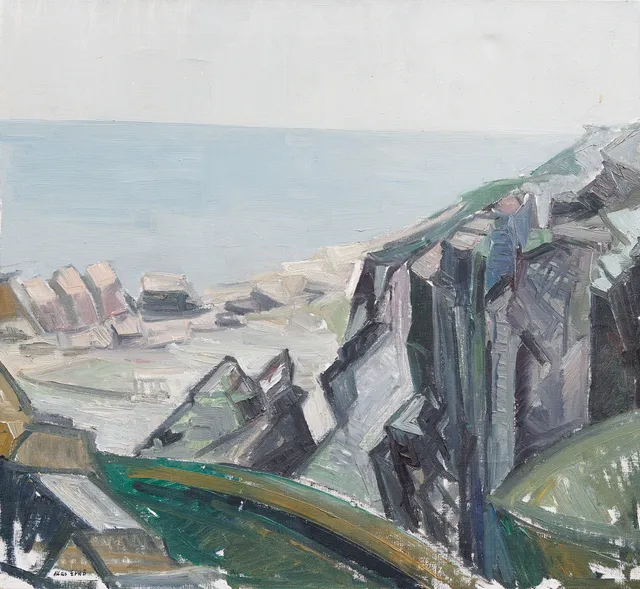 ALLAN ERWÖ (1921-2007). Hovs Hallar, olja på duk, signerad.