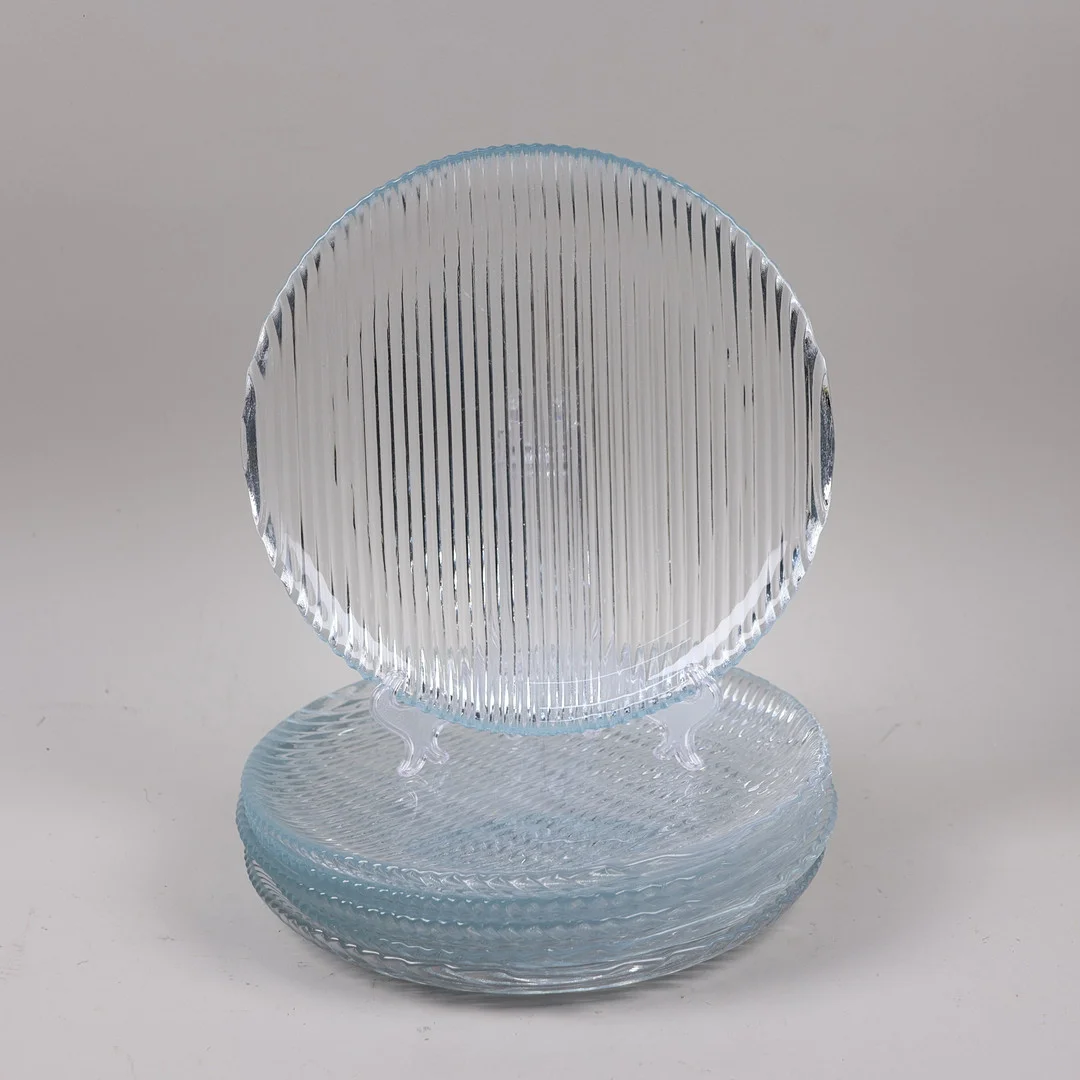 PER LÜTKEN. "Buffet", tallrikar i glas, Holmegaard, Danmark, 6 st. — Utility glass — Markus Auktioner