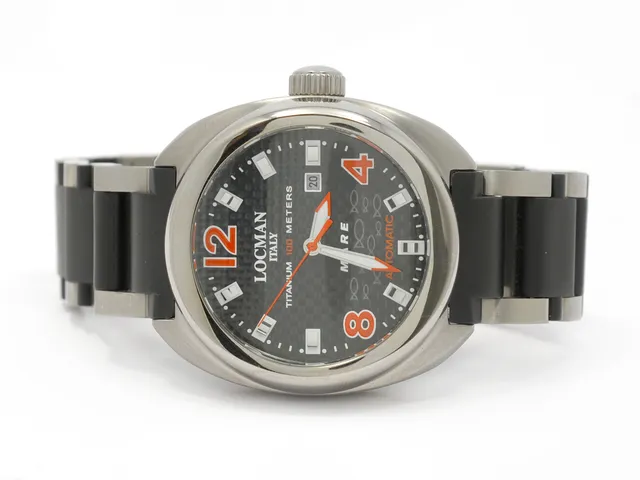 LOCMAN, Italy, Mare (Titanium 100 Meters), Cal Miyota, Serie nr. 04136, Ref nr. 131, herrur, 47 mm, titan, automatisk, mineralglas, datum, originallänk, viklås i titan, ca 2007.