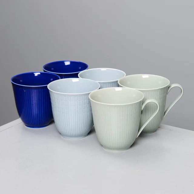 LOUISE ADELBORG. Kaffekoppar, 6 st, "Swedish Grace", Rörstrand.
