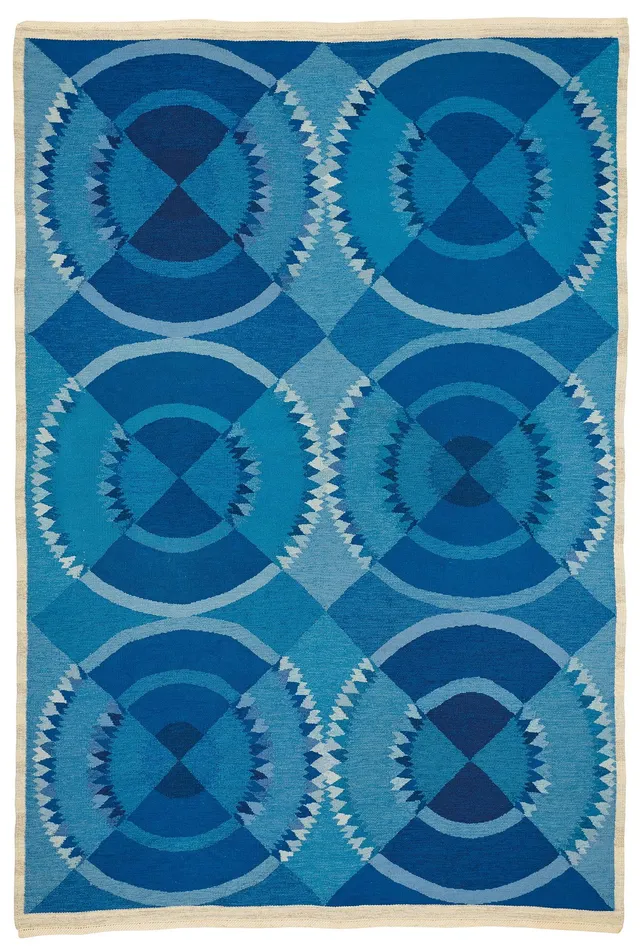 Ingrid Dessau, matta, gobelängteknik, ca 336,5-338 x 223-227 cm, osignerad, Sverige 1950-1960-tal.