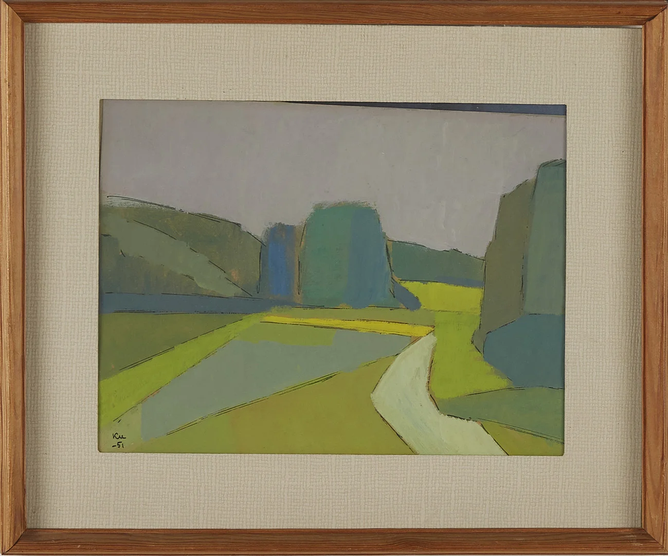 KURT ULLBERGER (1919-2008). Gouache. — Paintings — Stockholms Auktionsverk Sickla