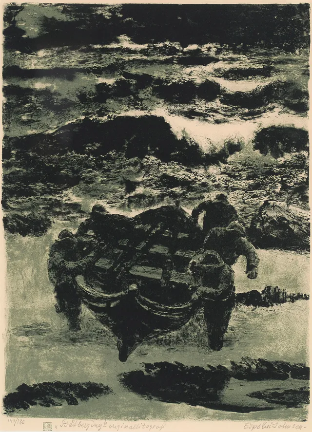 Johnson, Kaare Espolin — "Båtberging" 1978