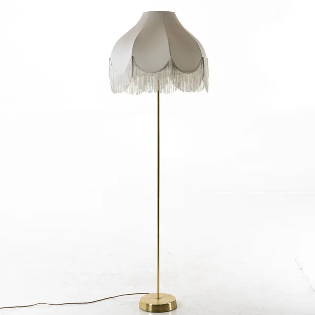 GOLVLAMPA, mässing, omkring 1900-talets mitt.