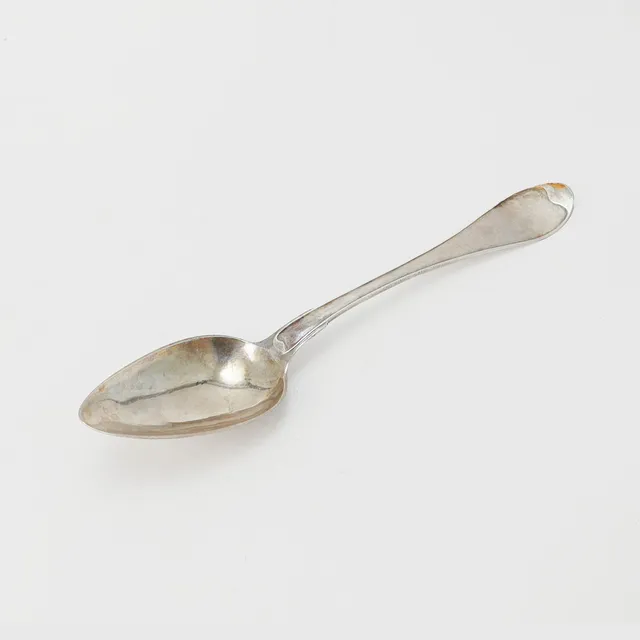GUSTAF THEODOR FOLCKER. Matskedar, 5 st, silver, svensk modell, Stockholm, 1820.