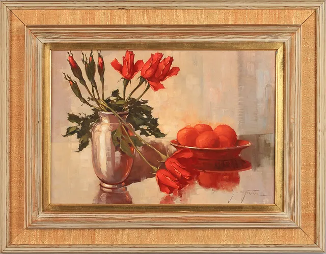 JAN BOHUMIL POSPISIL (1898-1968). Stilleben, signerad, olja på duk.