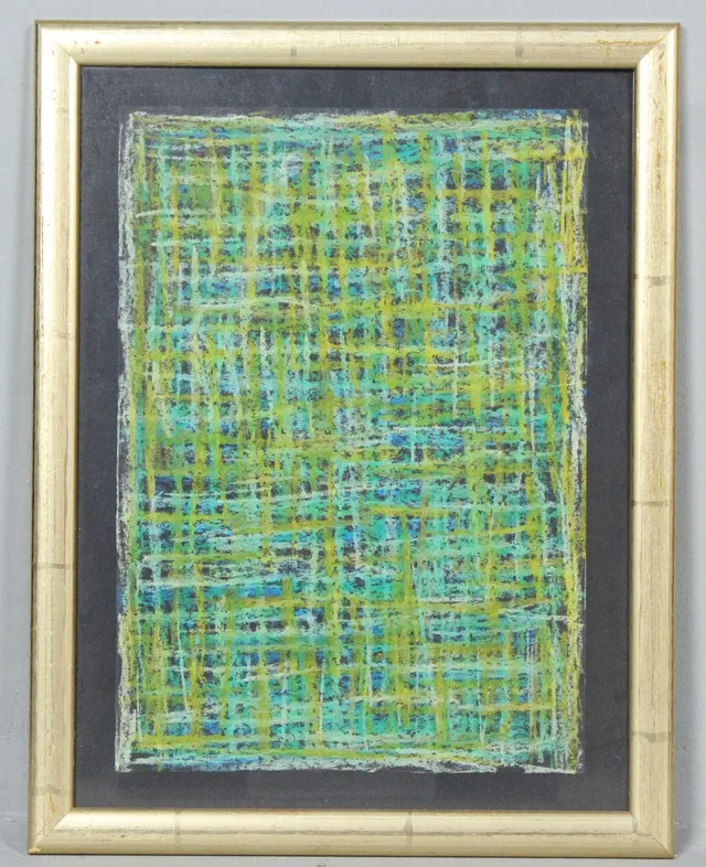 BILL MICHAEL LAUX. aus dem Nachlass von. 'Ohne Titel', Buntstift und Wachsmalstift auf Karton.
