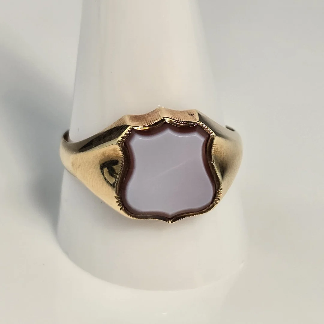 - HERRENSIEGELRING - Gelbgold 585/000. — Rings — Auktionshaus Blank