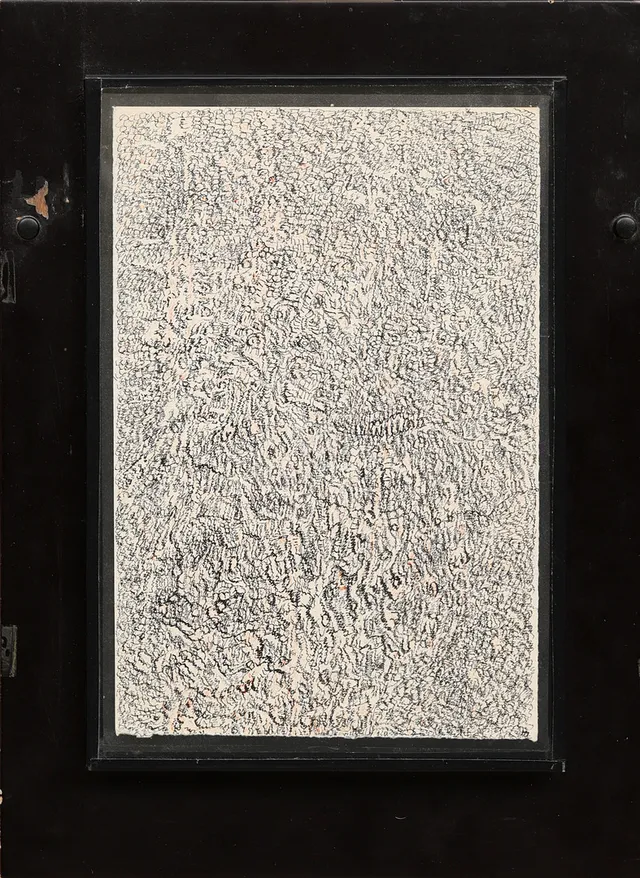 HENRI MICHAUX. Utan titel ("Dessin mescalinien"), tusch på papper, signerad HM.