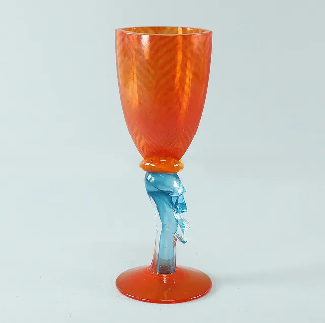 KJELL ENGMAN. Konstglas, Pokal, Kosta Boda Atelier, numrerat och signerat, 1900-talets senare del.