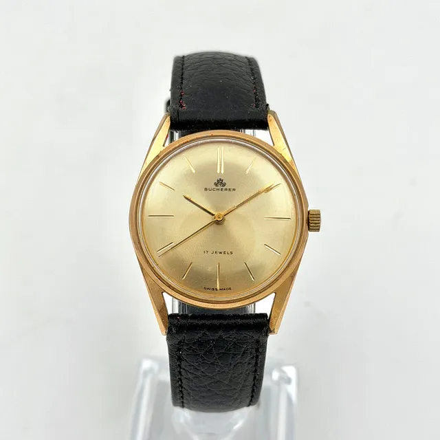 BUCHERER, armbandsur, 1960/70-tal, manuell, gulddoublé (20 micron).