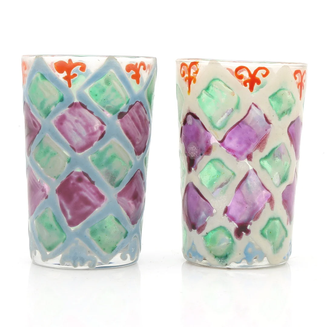 JOSEP MARIA GOL. Pair of glasses. — Art glass — Balclis