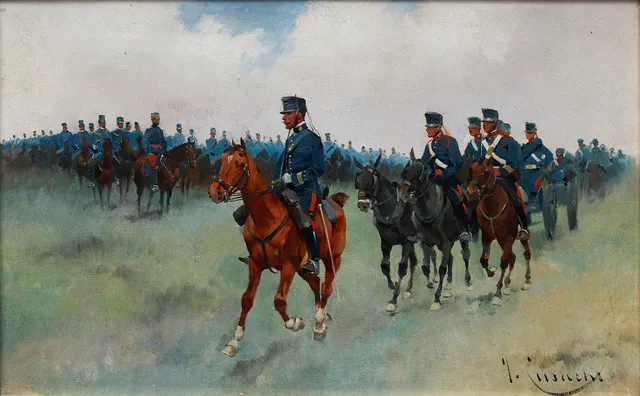 JOSEP CUSACHS. Military men.