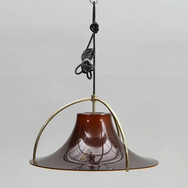 JO HAMMERBORG. Taklampa, "Single", Fog & Mørup, Danmark.