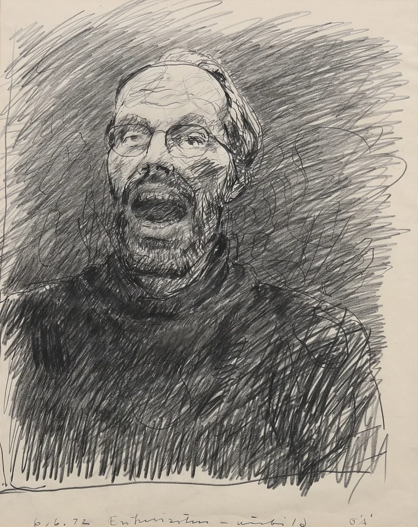 OLLE ÄNGKVIST (1922-2006). Betitlad, blyertsteckning, signerad OÄ. — Drawings — Garpenhus Auktioner