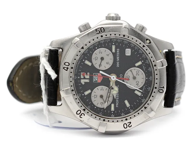 Tag Heuer, herrur , modell CK1110, nr EK6241, stål, quartz, fungerar ej, safirglas, datum, läderband ej original (Festina)