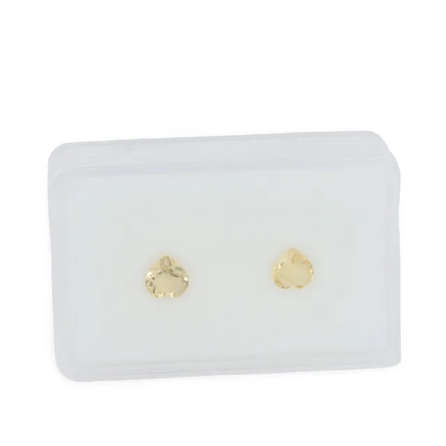 PAIR OF CITRINES.