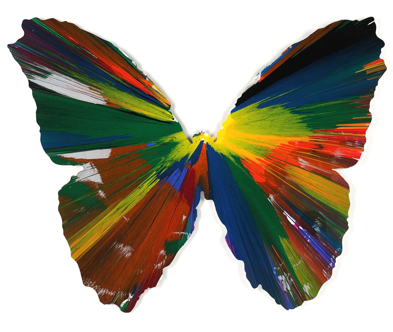 DAMIEN HIRST. Untitled (Butterfly Spin Painting). — Drawings — Stockholms Auktionsverk Fine Art