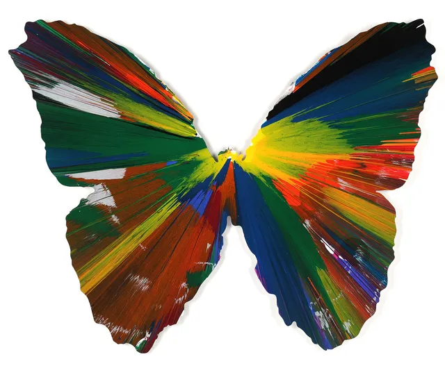 DAMIEN HIRST. Untitled (Butterfly Spin Painting).