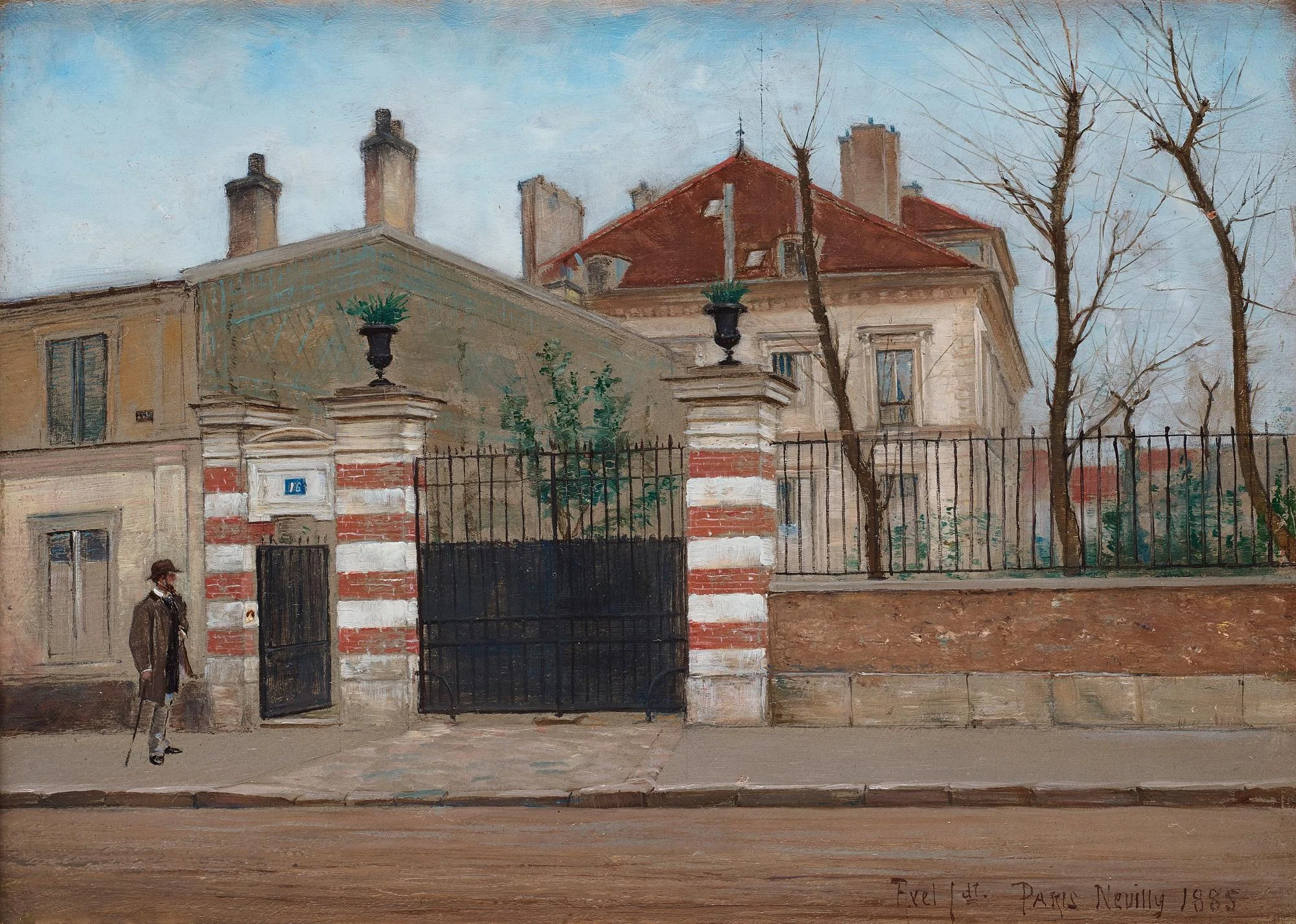 Axel Jungstedt, På promenad i Neuilly, Paris. — Bukowskis