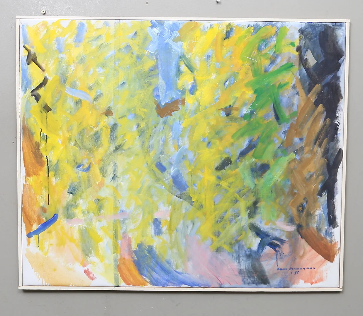 HANS HERMANSSON. Olja på duk, signerad och daterad -95. — Paintings — Gomér & Andersson Linköping