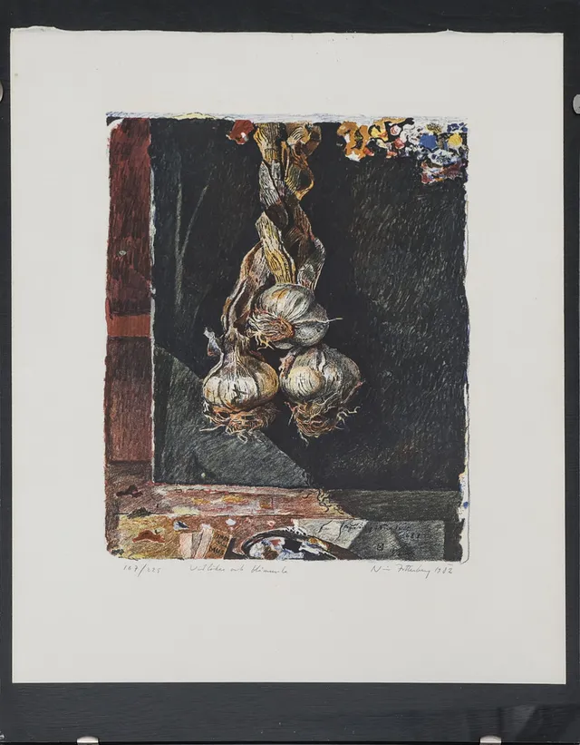 NILS ZETTERBERG. Färglitografi, signerad samt numrerad,1982.