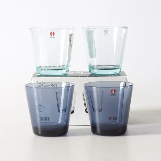 KAJ FRANCK. Glas, 4 st. "Kartio", Iittala.