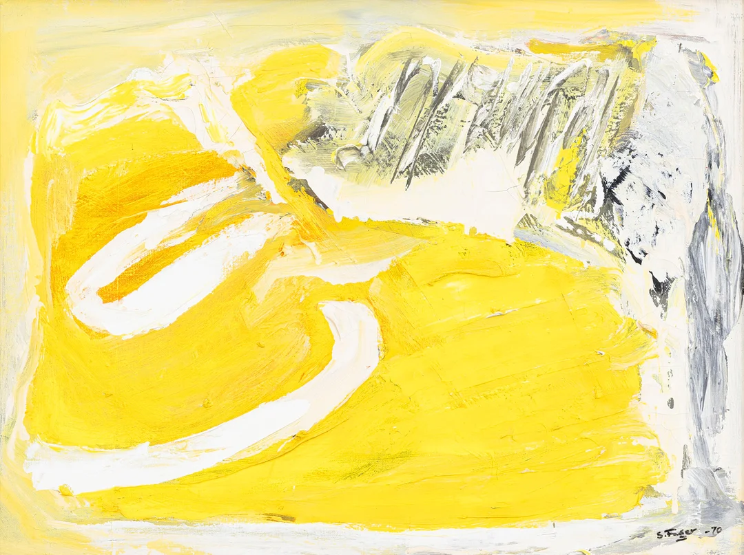 SIXTEN FAGER (1920-2010). "Sol i nysnö", olja på duk, signerad och daterad, S. Fager, -70. — Paintings — Auktionshuset Kolonn