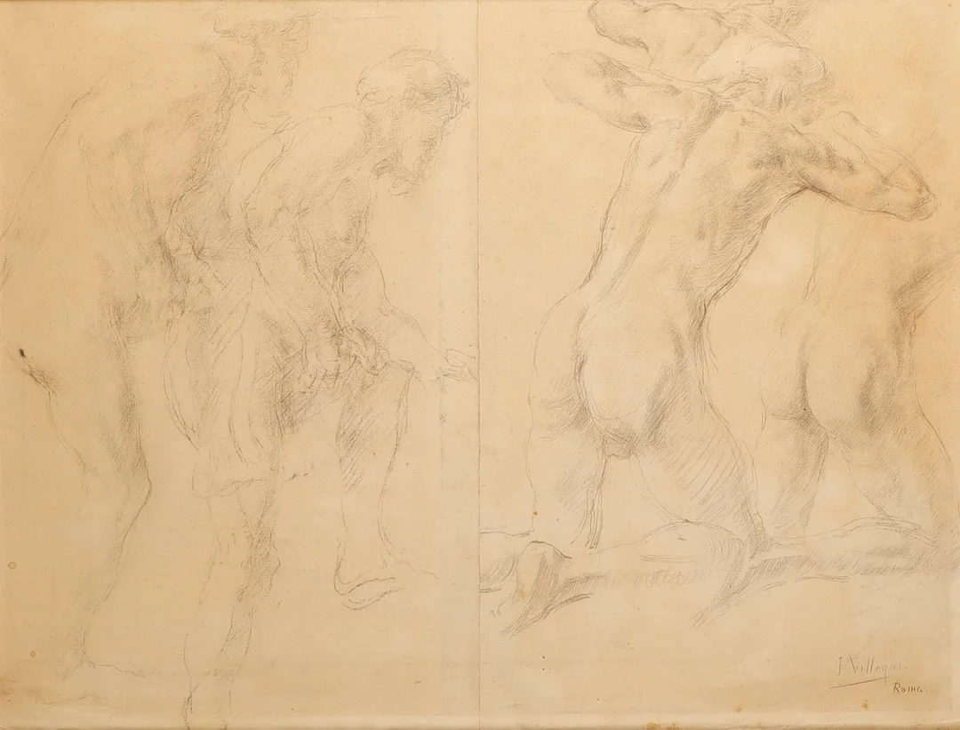 JOSÉ VILLEGAS Y CORDERO (1844-1921). Estudio. — Paintings — Barcelona Auctions
