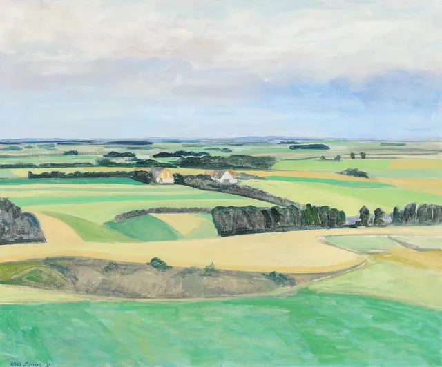 Open landscape, 1961. Signed Lars Swane 61. Oil on canvas. 75×91 cm.