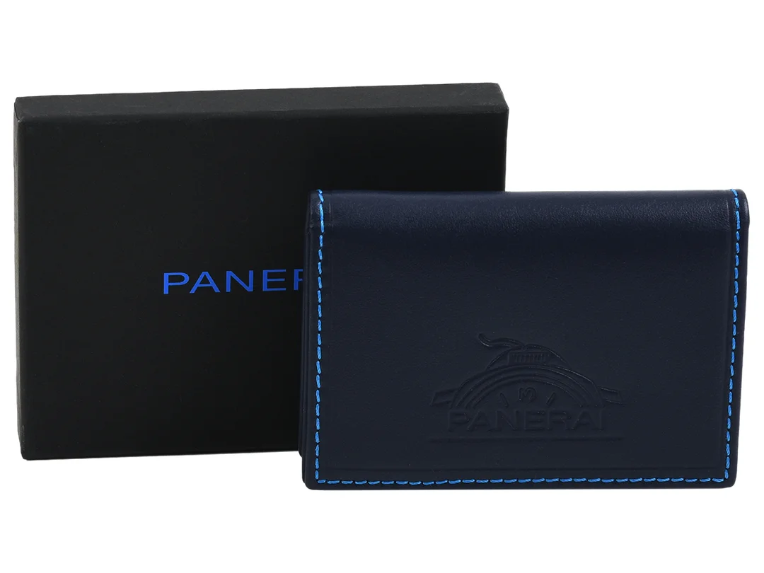 PLÅNBOK, Panerai, blå, läder, 73 x 106 x 20 mm, ask. — Klocktillbehör/Panerai — Kaplans