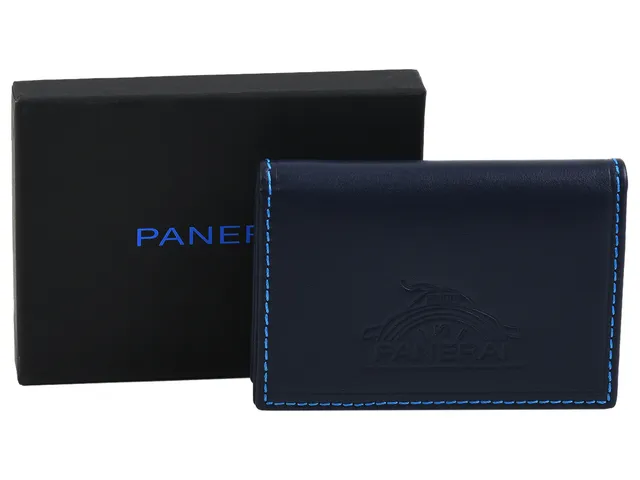 PLÅNBOK, Panerai, blå, läder, 73 x 106 x 20 mm, ask.