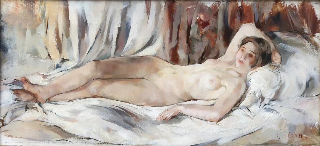 JOAN SERRA MELGOSA. Female Nude. — Paintings — Balclis